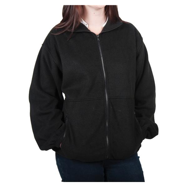 Ultraclub Jacket Warm-Up Fleece 100% Polyester Womens Navy Md 2 Pockets Ea