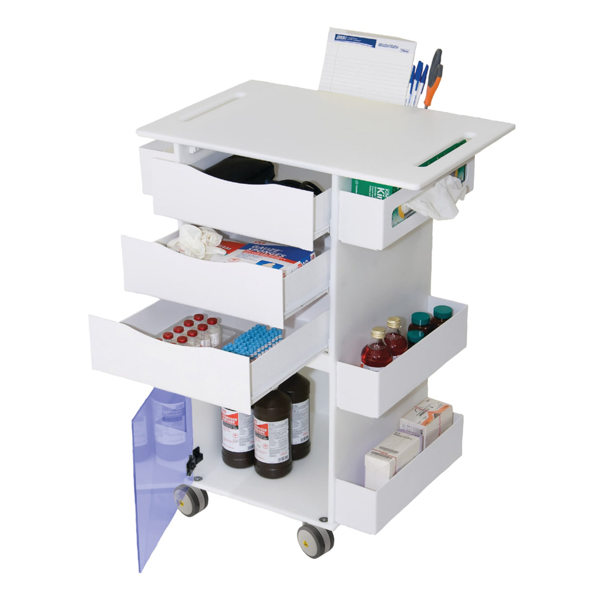 Deluxe MRI Lab Cart — Grayline Medical