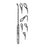 Miltex-Integra Miltex Curette Antrum Coakley 6-3/4" #3/Large 100 Degree Tip SS Ea