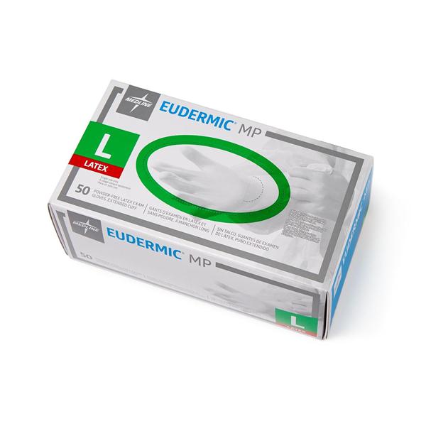 Medline Industries  Gloves Exam Eudermic MP Powder-Free Latex 12 in Large Blue 500/Ca