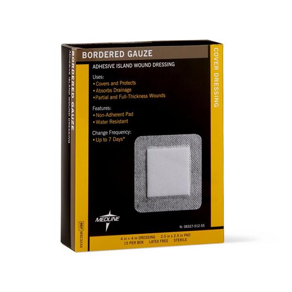 Medline Industries  Dressing Gauze Cotton 4x4" Sterile Ea, 150 EA/CA (MSC3244)