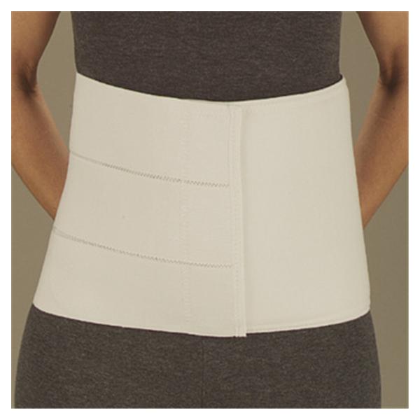 Deroyal Industries  Binder Compression Adult Abdominal Elastic 4Pnl Wht Sz 12 Lg Ea