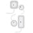 Unipatch Self-Adhering and Reusable Stimulating 2-3/4" Round Electrodes 