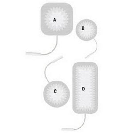Unipatch Self-Adhering and Reusable Stimulating 2-3/4" Round Electrodes 