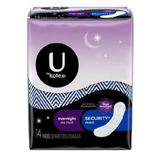 U by Kotex Security Maxi Overnight Fragrance-Free Regular Pads