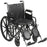 Drive Medical Silver Sport 2 Wheelchair 42" L x 24" W x 36" H with Swing-Away Elevating Leg Rest