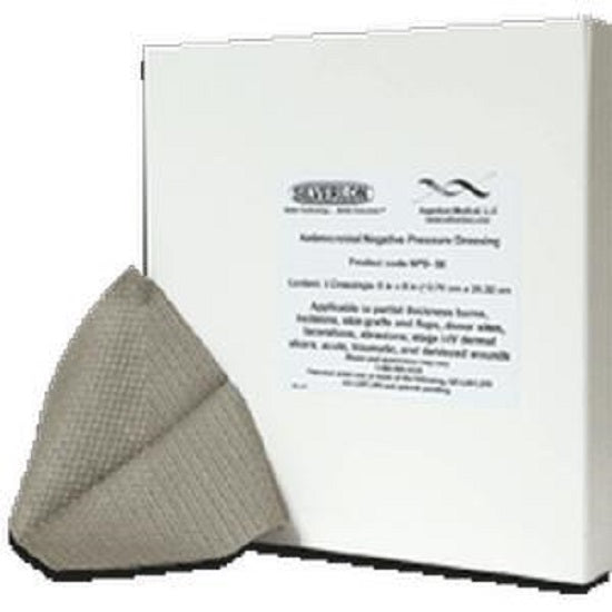 Argentum Silverlon Antimicrobial Negative Pressure Dressing - 4" x 5" Grayline Medical Argentum Silverlon Antimicrobial Negative Pressure Dressing - 4" x 5" Grayline Medical