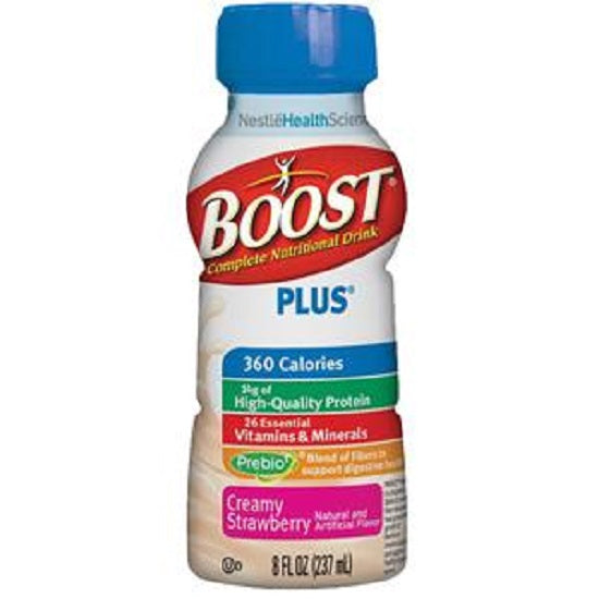 Boost Plus 360 Cal Nutritional Energy Creamy Strawberry Drink: 8 oz ...
