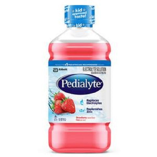 Pedialyte Ready-to-Feed Oral Electrolyte Maintenance Solution - Strawberry 1L Bottle