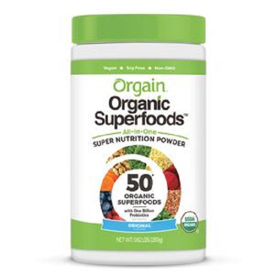 Orgain Organic Superfoods All-In-One Super Nutrition Original Flavor Powder: 0.62 lb Canister