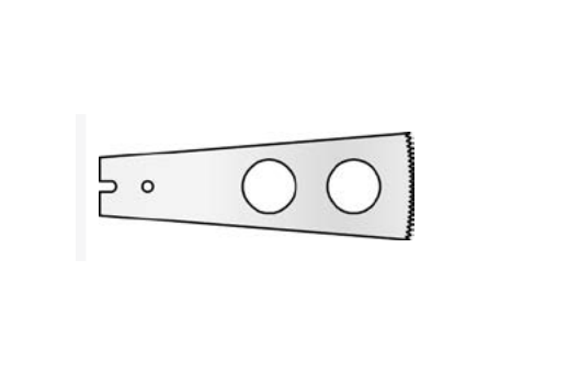 MicroAire Surgical Brasseler-Style Blades - Brasseler-Style Blade, Sagittal Saw, Straight, 12.7 mm x 29 mm x 0.5 mm - 1200-013
