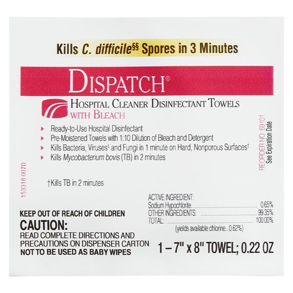 Clorox Sales Company Towel Germicidal DispatchPro 50/Bx