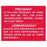 SourceOne Healthcare Tech  Sign Caution: Pregnancy f/X-Ray Ea Ea