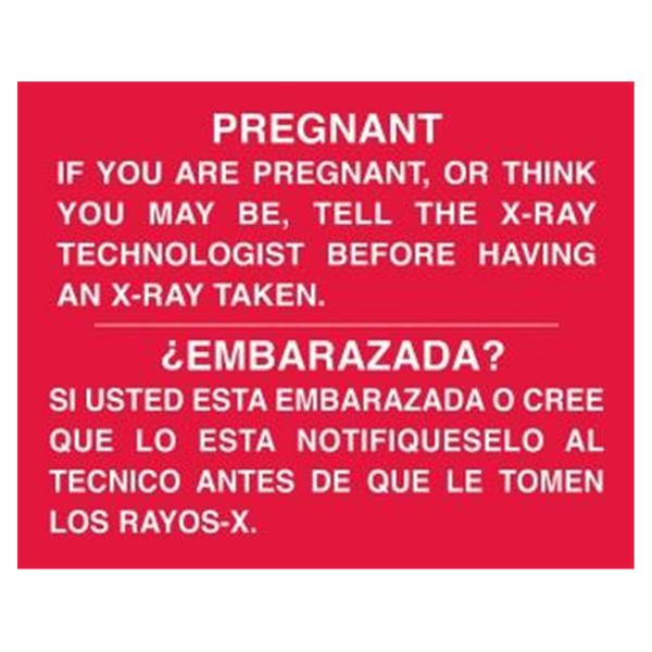 SourceOne Healthcare Tech  Sign Caution: Pregnancy f/X-Ray Ea Ea