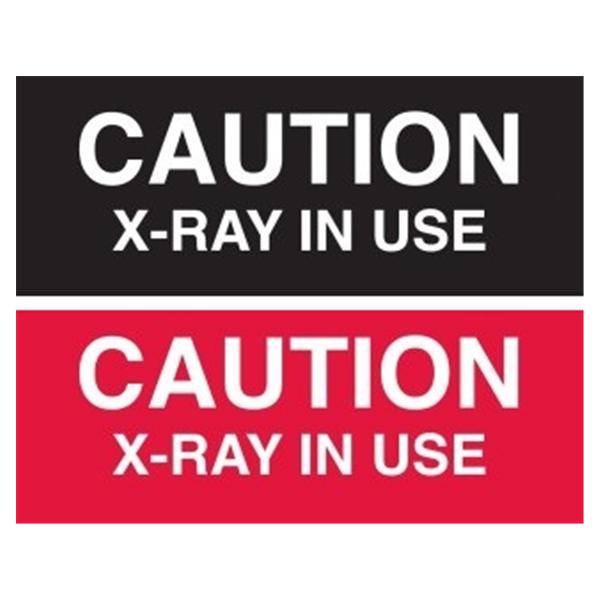 SourceOne Healthcare Tech  Sign Caution X-Ray In Use Black Ea Ea