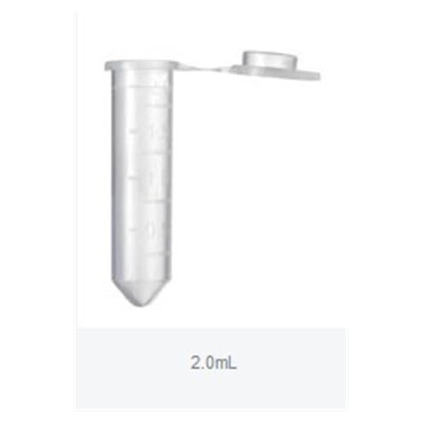 Fisher Scientific  Microcentrifuge Tube Silicone 2.0mL 11x40.6mm Cncl Atoclv 500/Pk