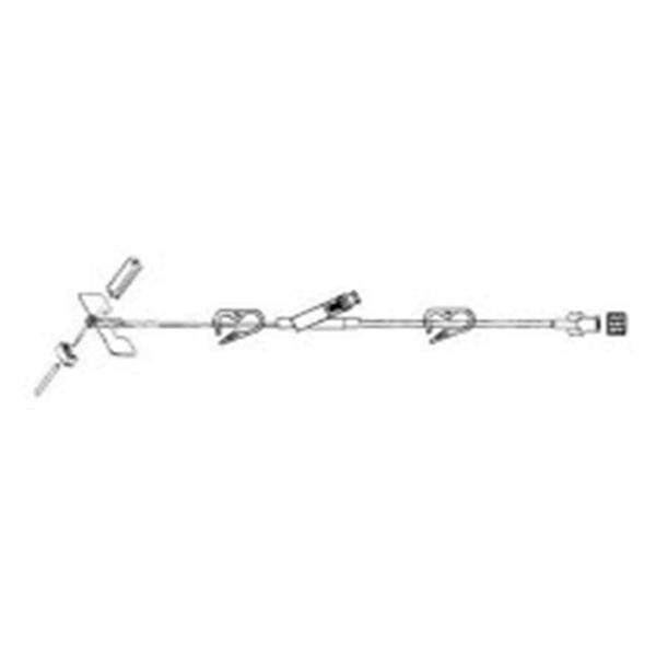 Advanced Medical Systems Infusion Set Lifeguard Ndl 20gx1 Yinj 10 .4mL 12/Bx
