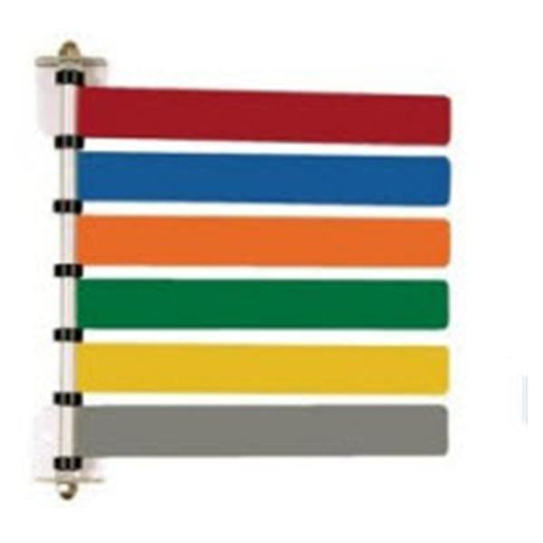 Omnimed  Flag System Exam Room 8" Wall Mount Pwd Ct Alum W/ 6Flg ea