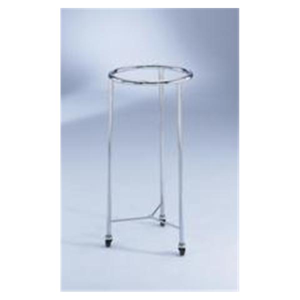 Blickman Health Hamper Laundry Stainless Steel Round 35x18-1/2" Silver Ea