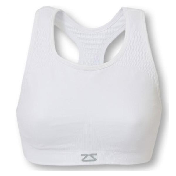Zensah Bra Running Sports Large/XL White Ea