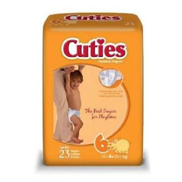First Quality Products Diaper Cuties Baby Size 6 92/Ca