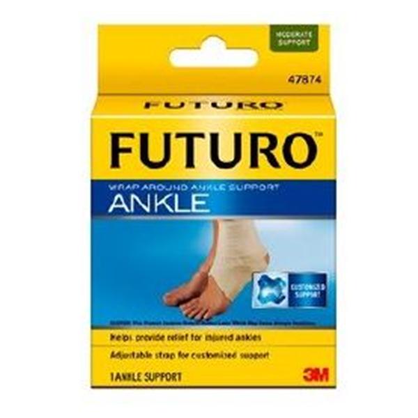 3M Consumer Health Care Support Sleeve Futuro Ankle Beige Size Medium Universal 12/Ca