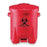 Eagle Group Container Biohazard Eagle PE 6gal Step-On Pedal Lid Rd/Blk Rnd Ea