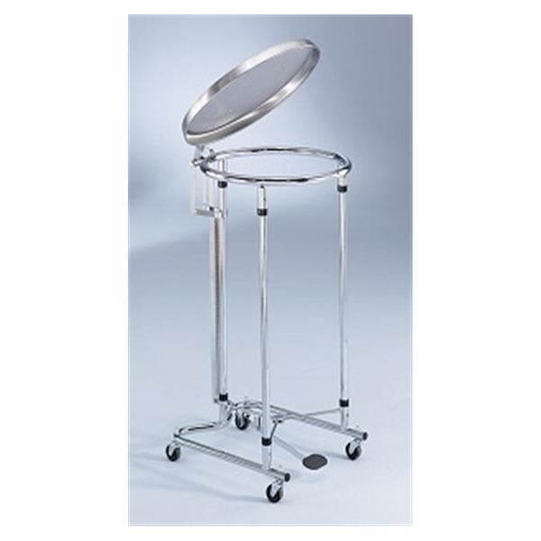 Blickman Health Hamper Laundry Stainless Steel Round 19-5/8x35" Silver Ea