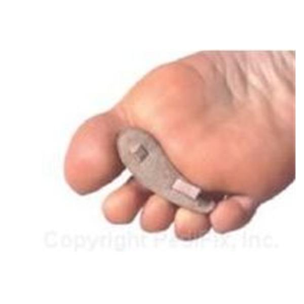 Pedifix Crest Pad Deluxe Hammer Toe Suede Beige Size X-Large Left 3/Pk