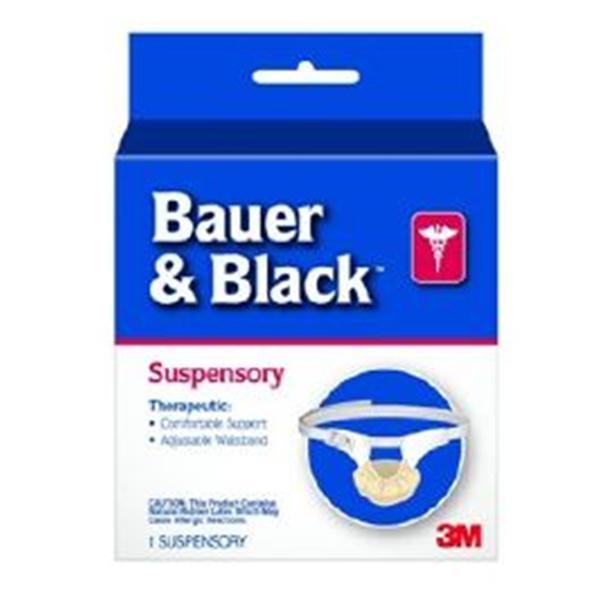 3M Consumer Health Care Supporter Athletic Regular Bauer & Black Men White Sz Small 48/Ca