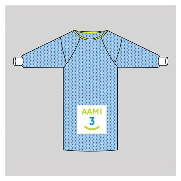 Welmed  Gown Surgical Protect5 XL Blue NRnfrcd AAMI Level 3 Strl LF Ea, 24 EA/CA (1231-100XL)