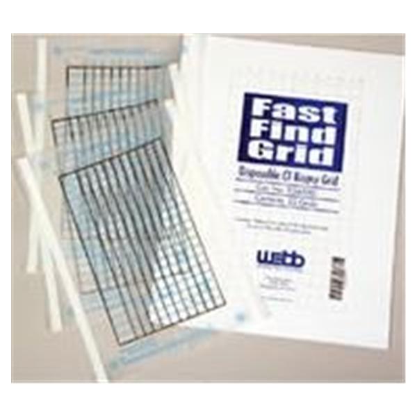 Webb Manufacturing  Grid Fast Find Marking _ 10x7" Non-Sterile 25/Ca