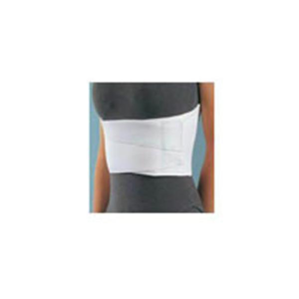 DJO Belt Deluxe Rib Elastic Women White Size 6" Universal 6/Pk