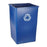 Rubbermaid Container Recycling Plastic 35gal Blue 4/Ca