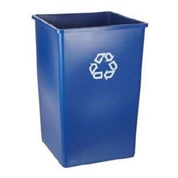Rubbermaid Container Recycling Plastic 35gal Blue 4/Ca