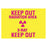 Fisher Scientific  Radiation Hazard Sign S/S Vinyl ea