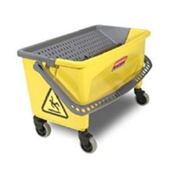 Rubbermaid Bucket Press Wring Hygen Plastic Yellow Ea