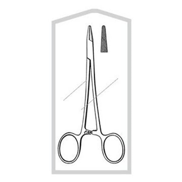 Sklar Instruments Holder Needle Baumgartner 5-1/2" Serrated Jaw Straight 50/Ca