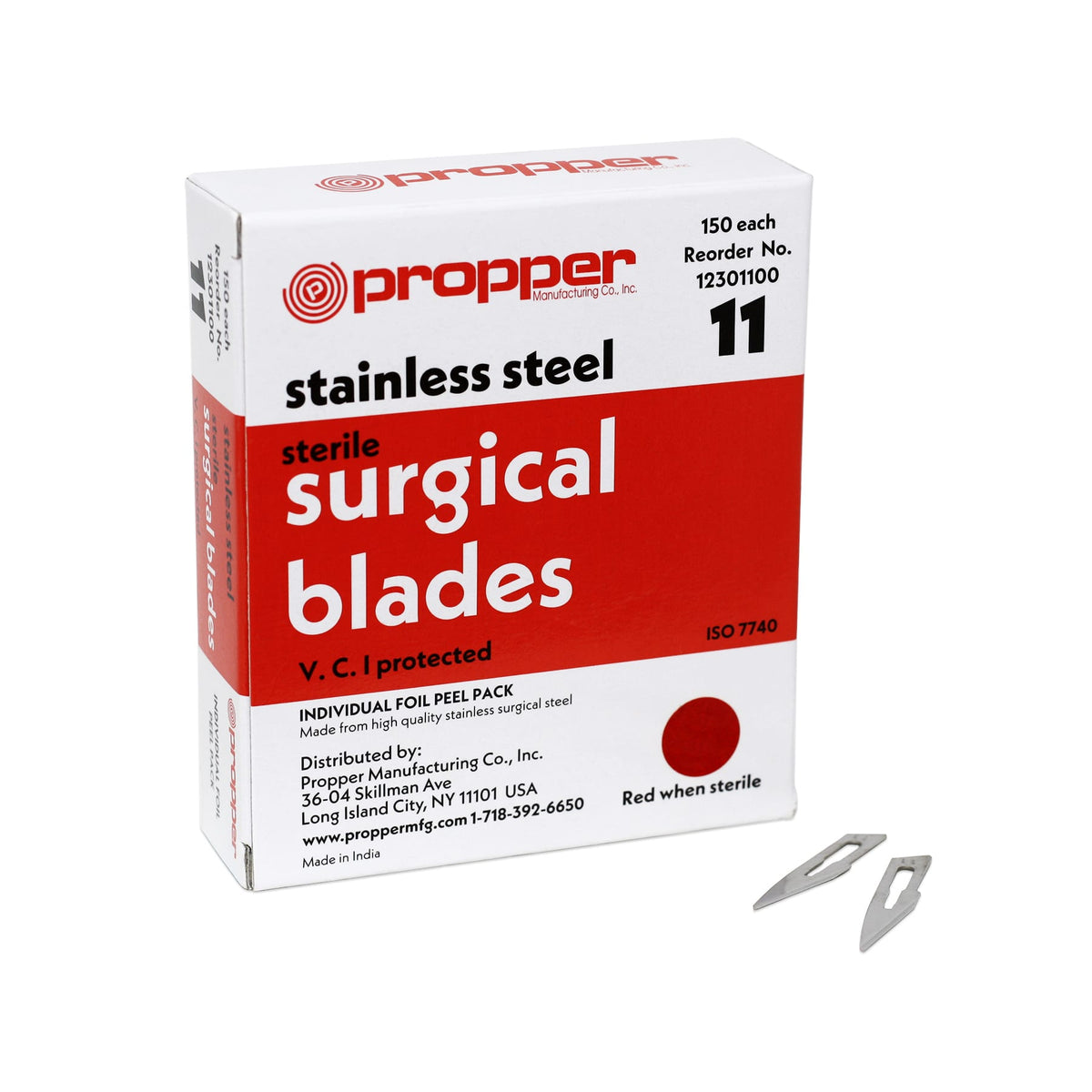 Propper Mfg Sterile Stainless Steel Surgical Blades - BLADE, SCALPEL ...