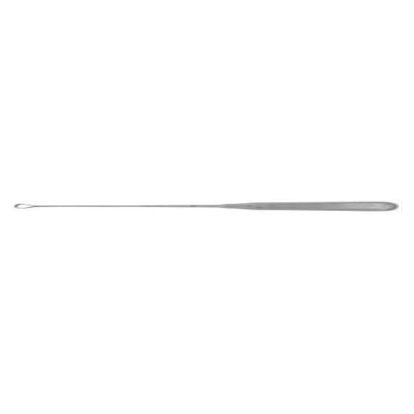 BR Surgical Curette Uterine Sims 11" #4 Malleable Sharp Tip SS Ea