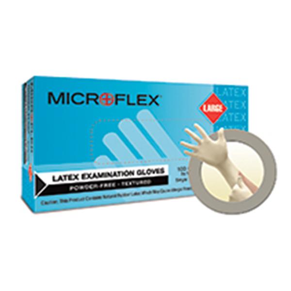 Microflex  Gloves Exam Powder-Free Latex 9.5 in Large Natural 1000/Ca