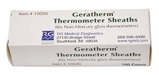 Rg Medical Diagnostics Geratherm Disposable Probe Sheaths for Oral Thermometers - Geratherm Disposable Probe Sheath for Oral Thermometers - 10030