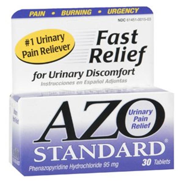 Amerfit Nutrition AZO Urinary Pain 95mg Tablets Maximum Strength Unit Dose 30/Bx