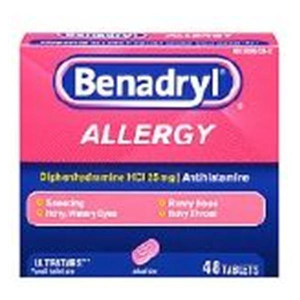 J&J Consumer Products Benadryl Allergy Ultratabs 25mg 48/Bx