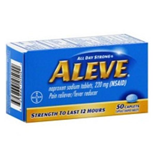 Bayer Consumer Products Aleve 220mg Caplets 50/Bt