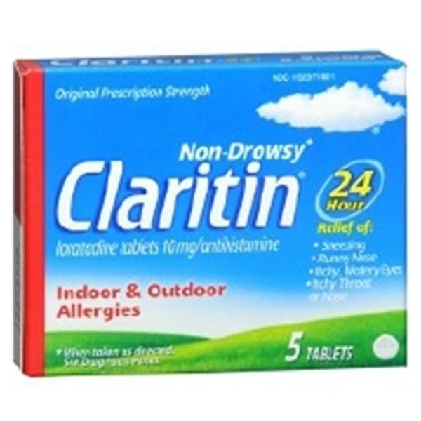 Merck Sharp & Dohme  Claritin Allergy Tablets 10mg 5/Bx