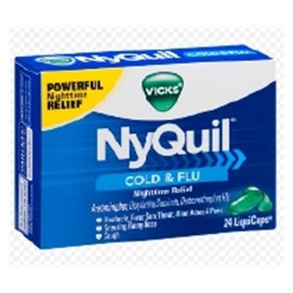 Procter & Gamble Dist Nyquil Cold/Flu LiquiCaps 10mg 24/Bx, 24 BX/CA (2390001440)