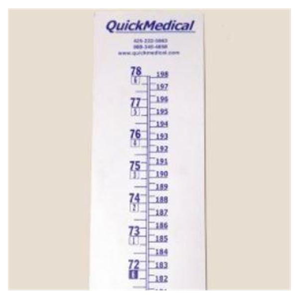 Quick Medical Chart Wall/Growth Height Growth 12"x72" Ea