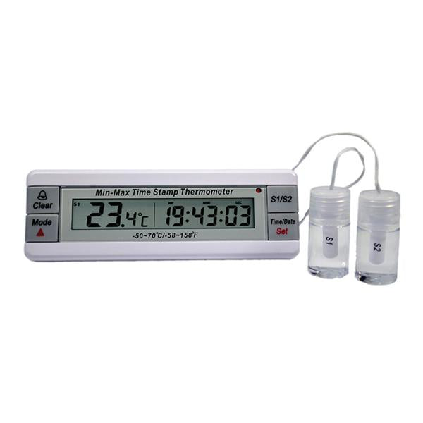 Thermco Products Thermometer Refrigerator -50 to 70Â°C Digital Dual Probe Ea