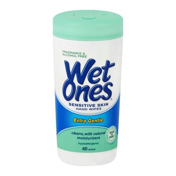 Playtex Products Wipes Wet Ones Sensitive Skin Disposable 40/Pk